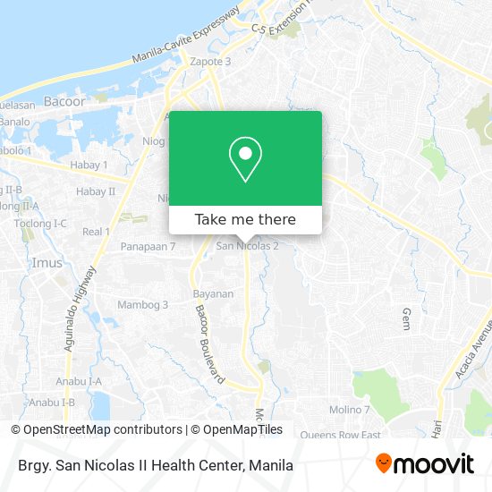 Brgy. San Nicolas II Health Center map