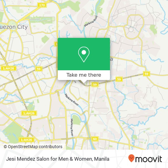 Jesi Mendez Salon for Men & Women map