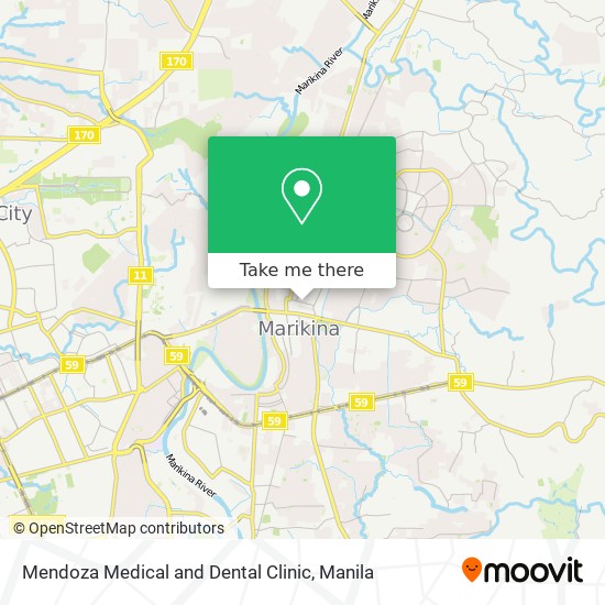 Mendoza Medical and Dental Clinic map