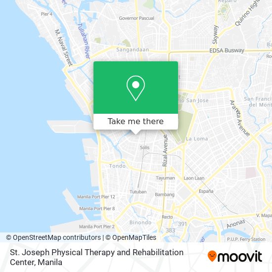 St. Joseph Physical Therapy and Rehabilitation Center map