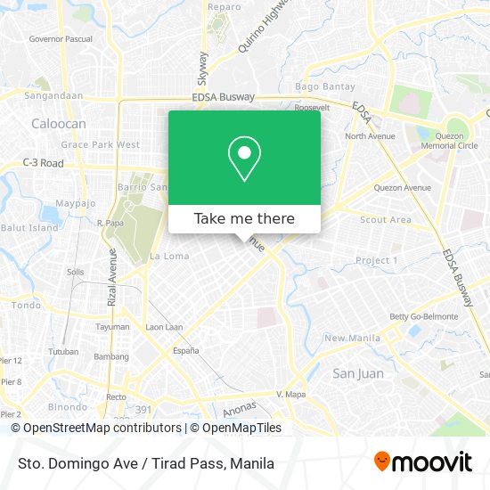 Sto. Domingo Ave / Tirad Pass map