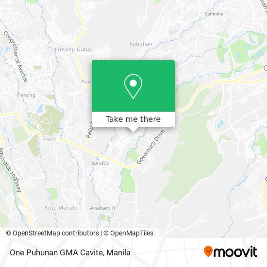 One Puhunan GMA Cavite map