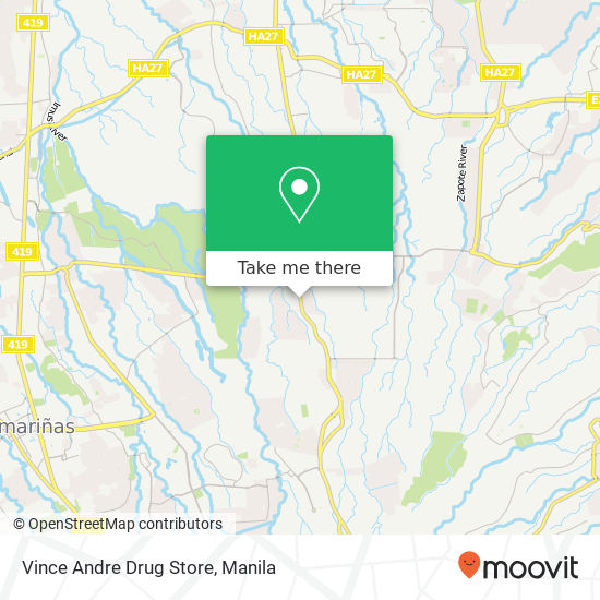 Vince Andre Drug Store map