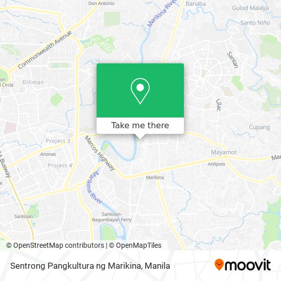 Sentrong Pangkultura ng Marikina map