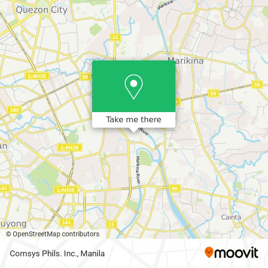 Comsys Phils. Inc. map