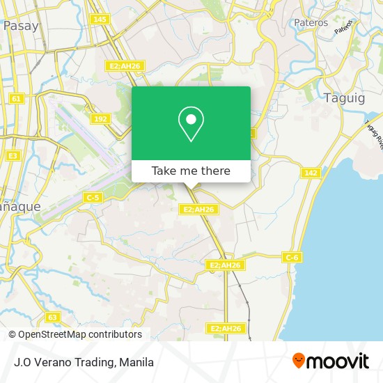 J.O Verano Trading map