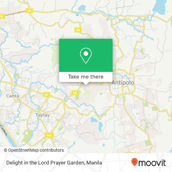 Delight in the Lord Prayer Garden map