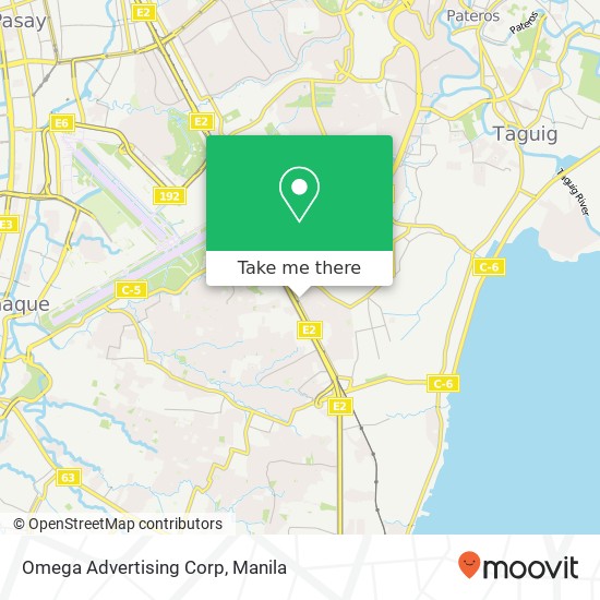 Omega Advertising Corp map