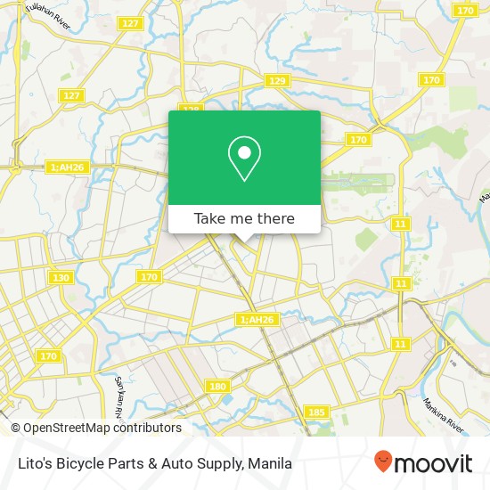 Lito's Bicycle Parts & Auto Supply map