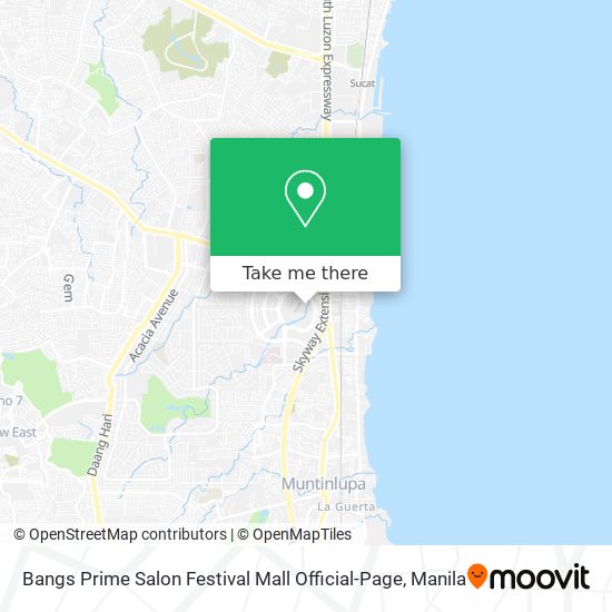 Bangs Prime Salon Festival Mall Official-Page map