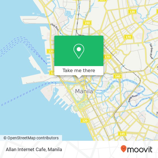 Allan Internet Cafe map