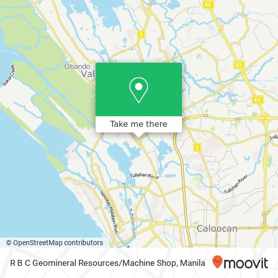 R B C Geomineral Resources / Machine Shop map