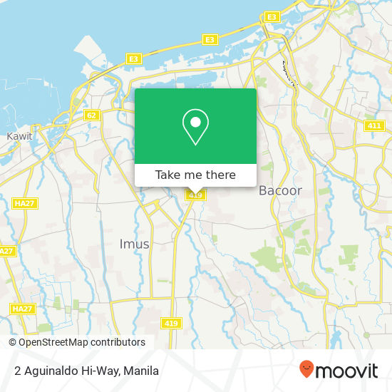 2 Aguinaldo Hi-Way map