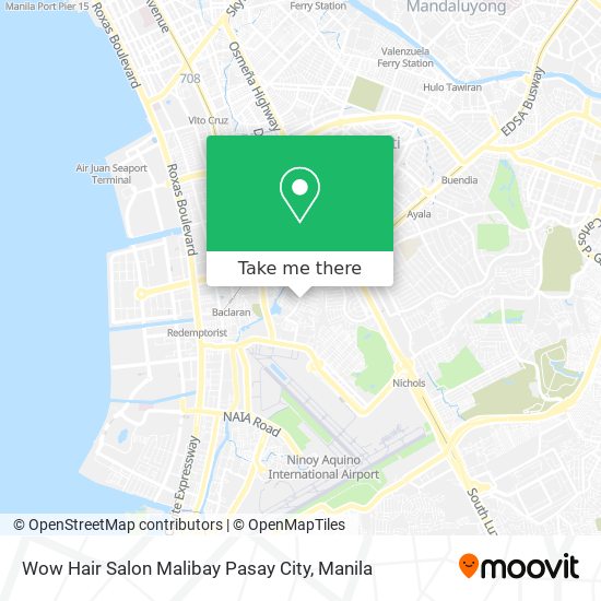 Wow Hair Salon Malibay Pasay City map