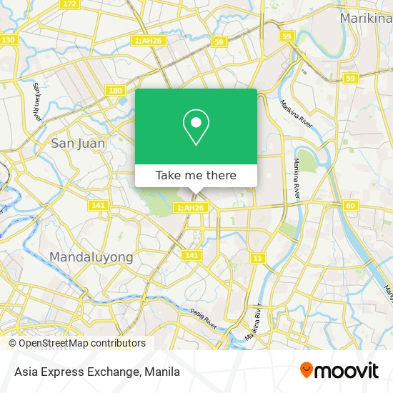 Asia Express Exchange map