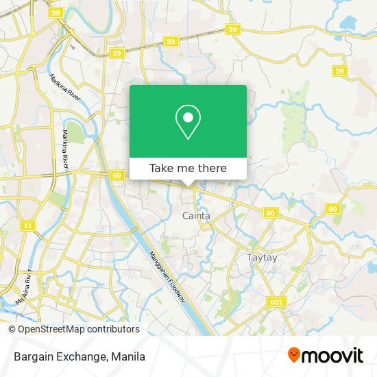 Bargain Exchange map