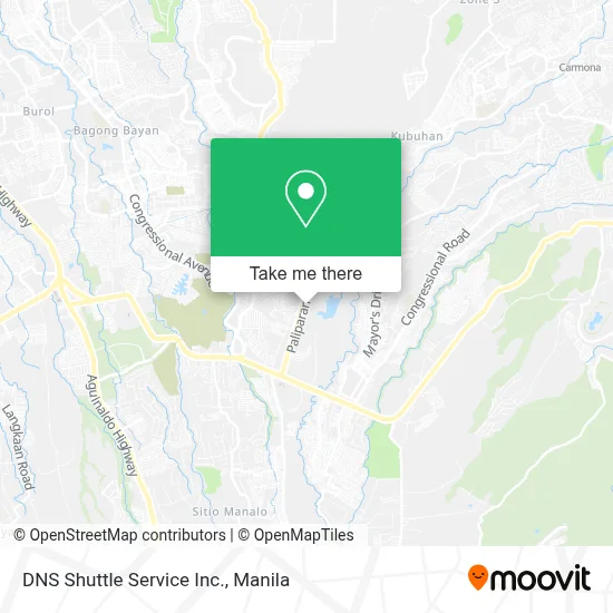 DNS Shuttle Service Inc. map