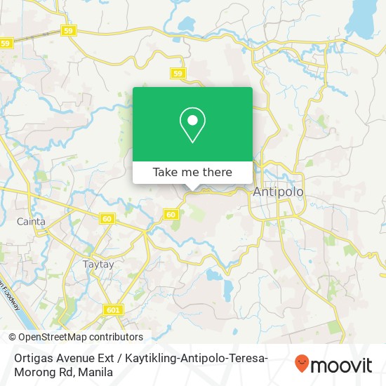 Ortigas Avenue Ext / Kaytikling-Antipolo-Teresa-Morong Rd map