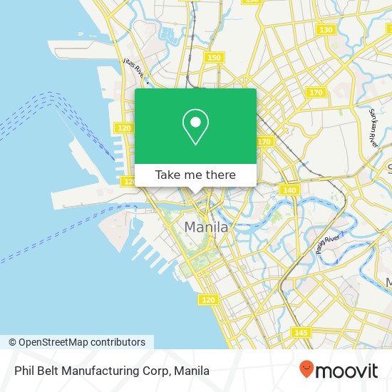 Phil Belt Manufacturing Corp map