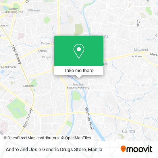 Andro and Josie Generic Drugs Store map