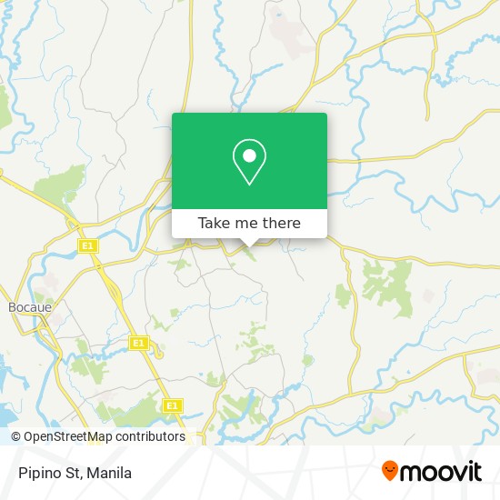 Pipino St map