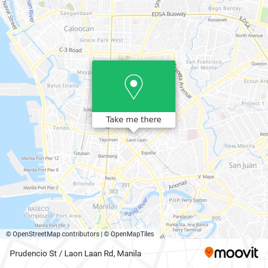 Prudencio St / Laon Laan Rd map