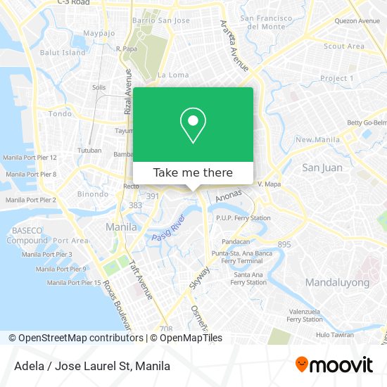 Adela / Jose Laurel St map