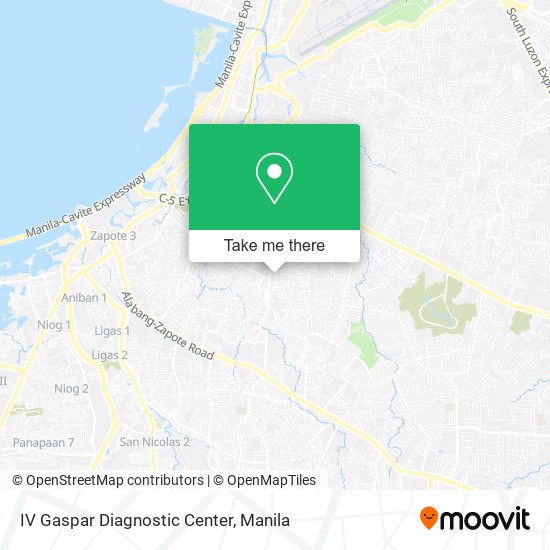 IV Gaspar Diagnostic Center map