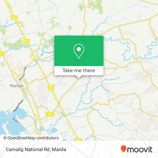 Camalig National Rd map