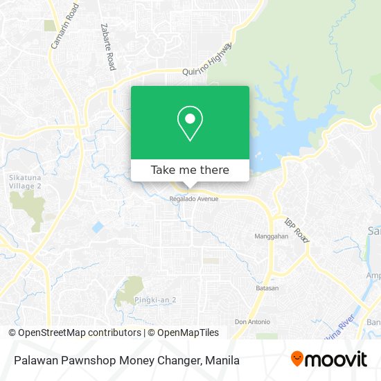 Palawan Pawnshop Money Changer map