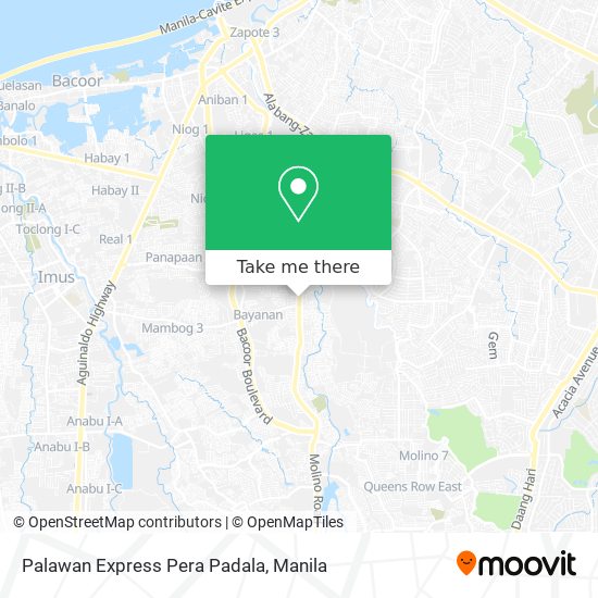 Palawan Express Pera Padala map