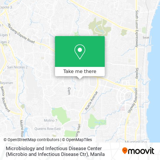 Microbiology and Infectious Disease Center (Microbio and Infectious Disease Ctr) map