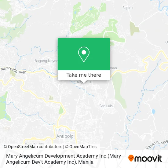 Mary Angelicum Development Academy Inc (Mary Angelicum Dev't Academy Inc) map