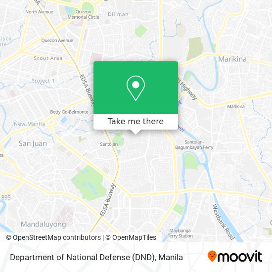 Department of National Defense (DND) map