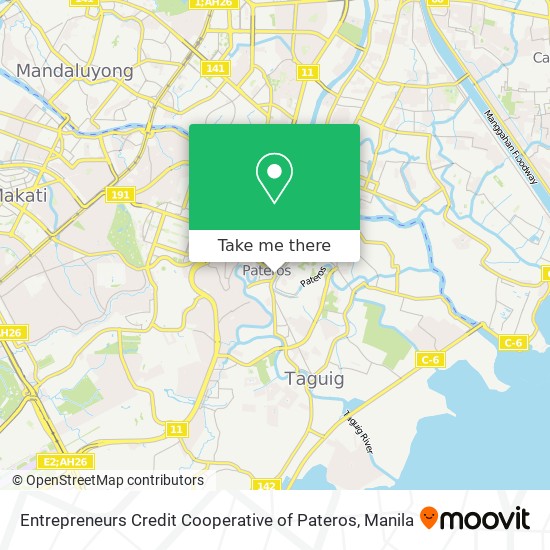 Entrepreneurs Credit Cooperative of Pateros map