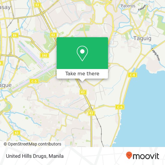 United Hills Drugs map