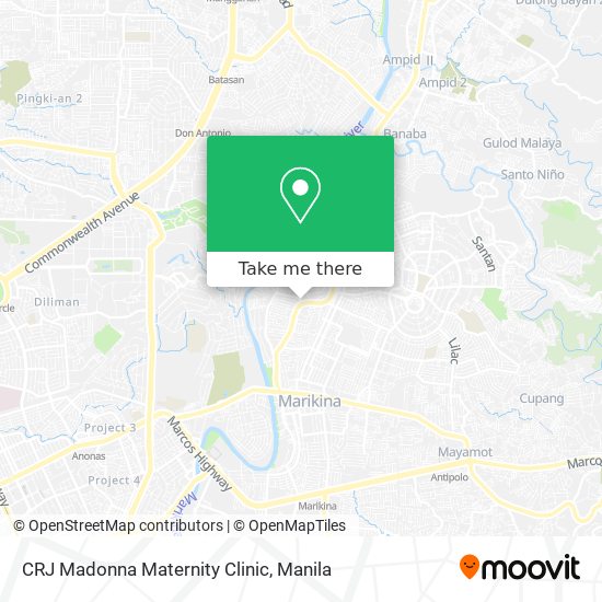 CRJ Madonna Maternity Clinic map