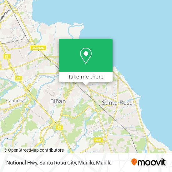 National Hwy, Santa Rosa City, Manila map