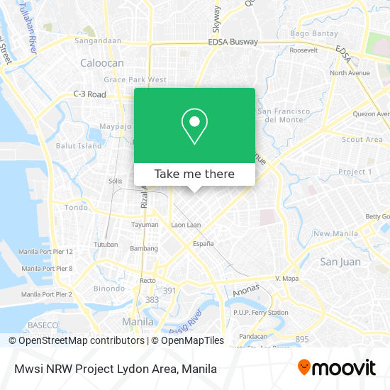 Mwsi NRW Project Lydon Area map