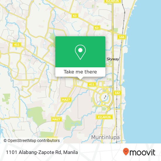 1101 Alabang-Zapote Rd map