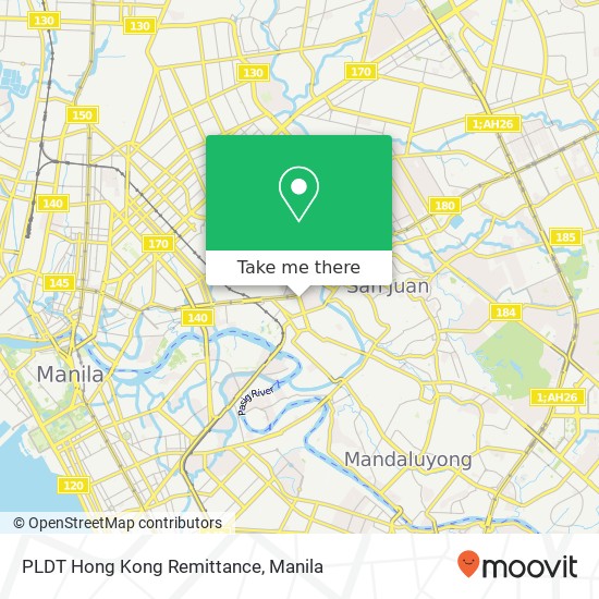 PLDT Hong Kong Remittance map