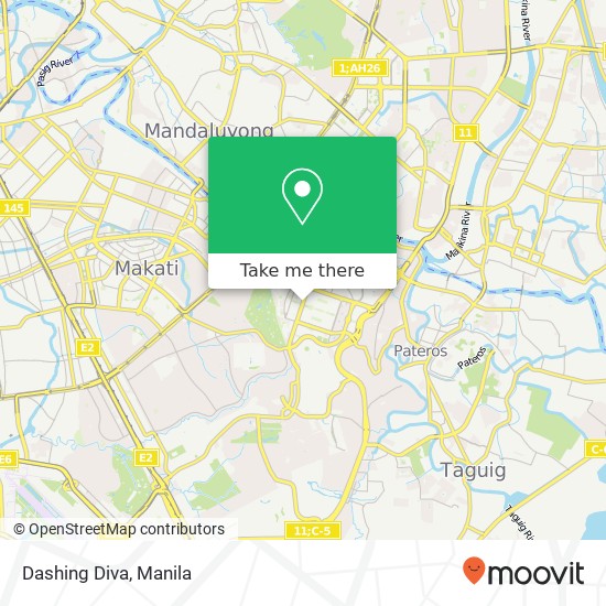Dashing Diva map