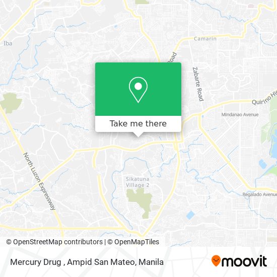 Mercury Drug , Ampid San Mateo map