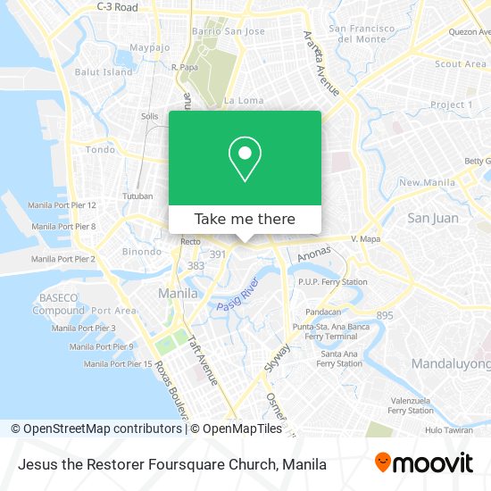 Jesus the Restorer Foursquare Church map