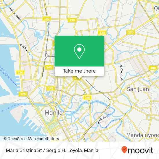 Maria Cristina St / Sergio H. Loyola map