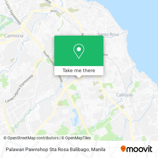 Palawan Pawnshop Sta Rosa Balibago map