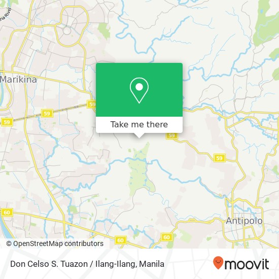 Don Celso S. Tuazon / Ilang-Ilang map