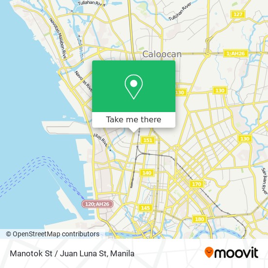 Manotok St / Juan Luna St map