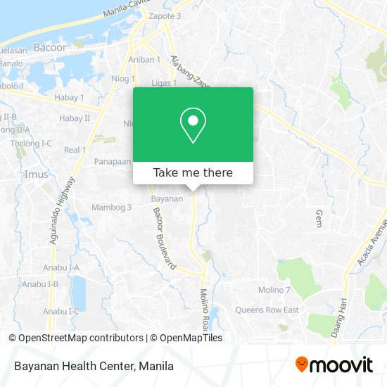 Bayanan Health Center map