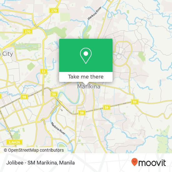 Jolibee - SM Marikina map